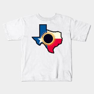 Solar Eclipse Texas 2024 Kids T-Shirt